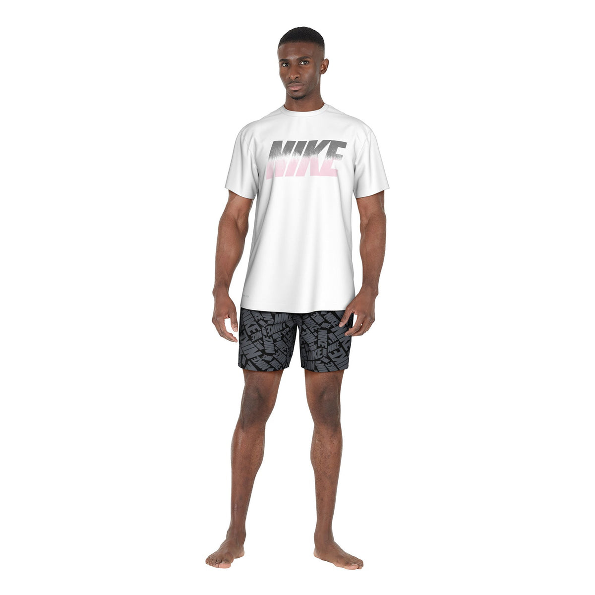 Nike Swim Men&#39;s Ocean Merge Short Sleeve Hydroguard Top