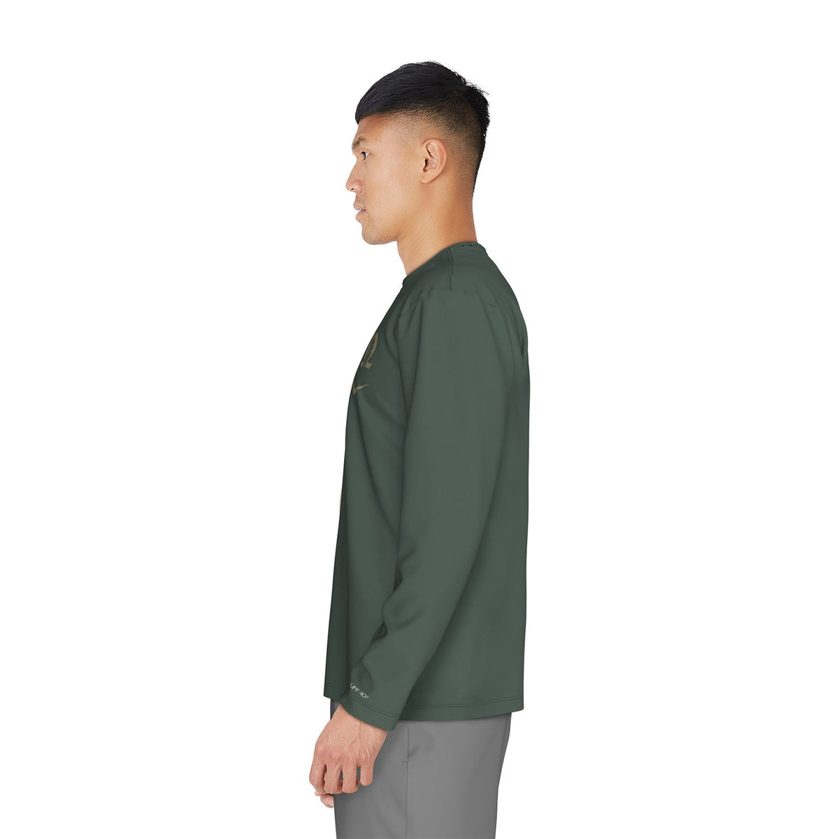 Nike Swim Men&#39;s Gothic Letter Long Sleeve Hydroguard Top