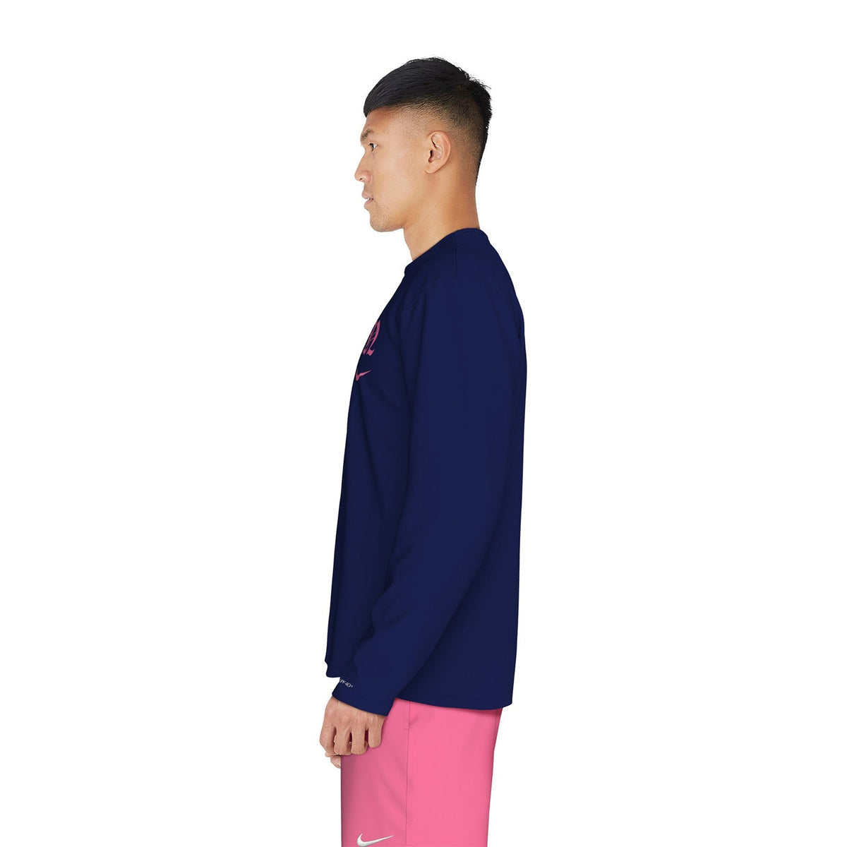 Nike Swim Men&#39;s Gothic Letter Long Sleeve Hydroguard Top