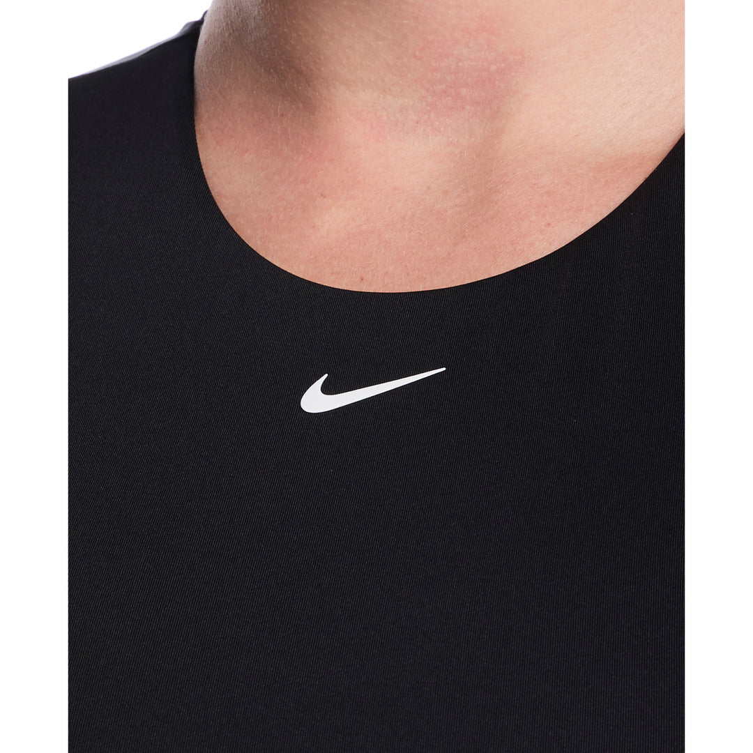 Nike Swim Women's Cap Sleeve Swim Top - Black