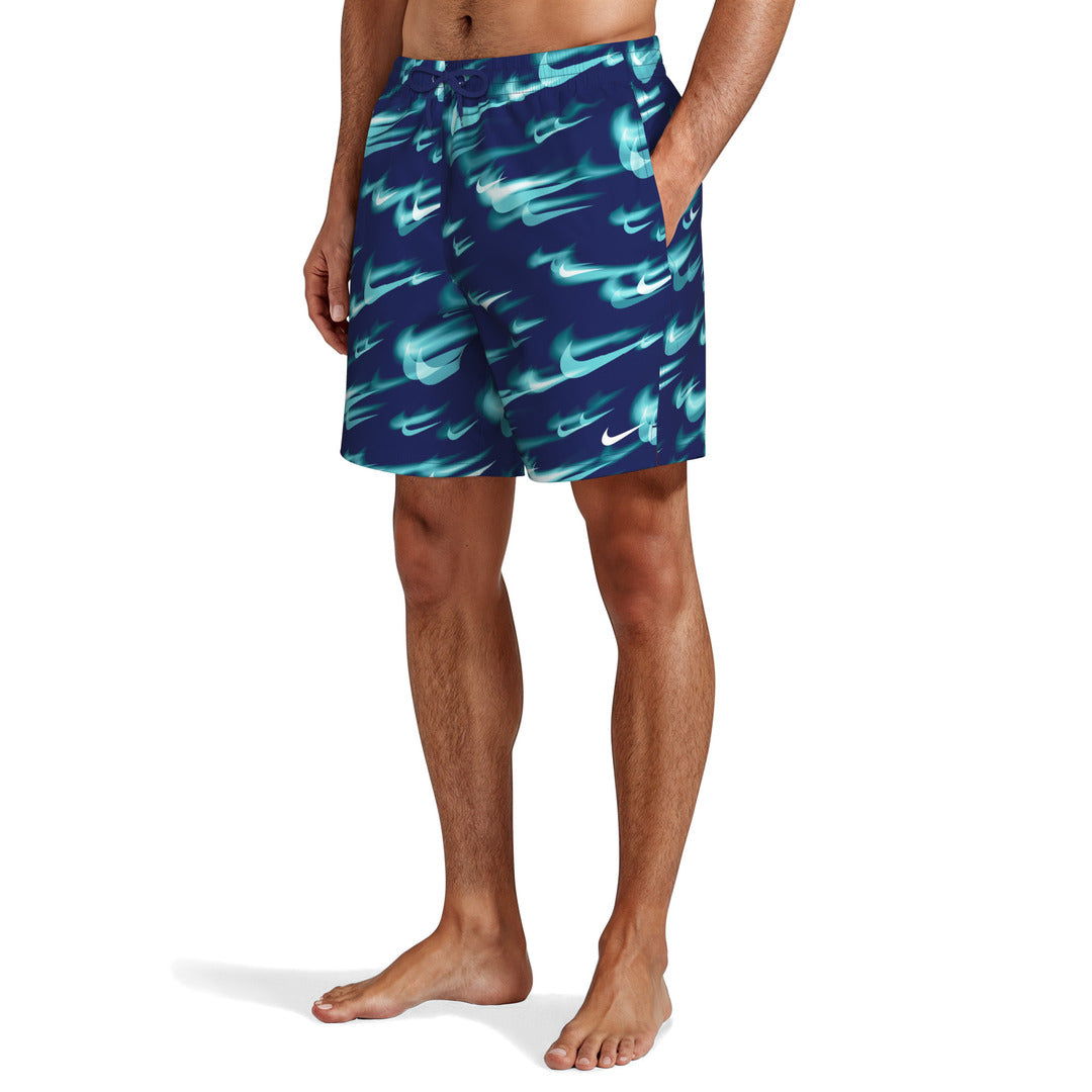 Nike Swim Men's Breaker 7" Volley Swim Shorts (NESSG550) - Blue