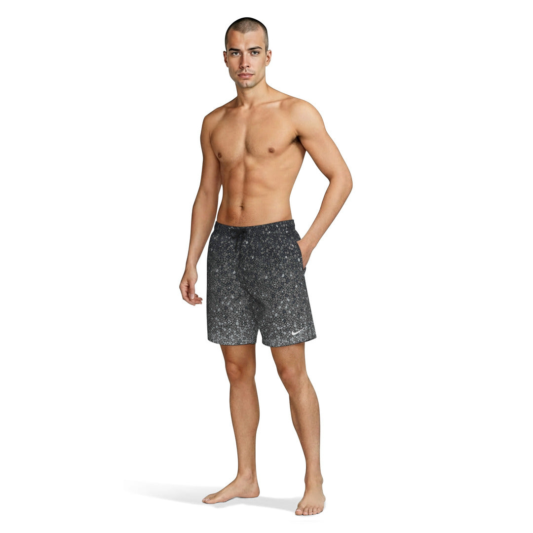Nike Swim Men's 7" Volley Swim Shorts (NESSG556) - Black
