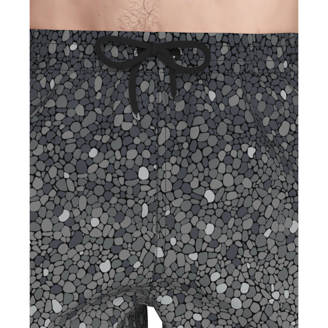 Nike Swim Men's 7" Volley Swim Shorts (NESSG556) - Black