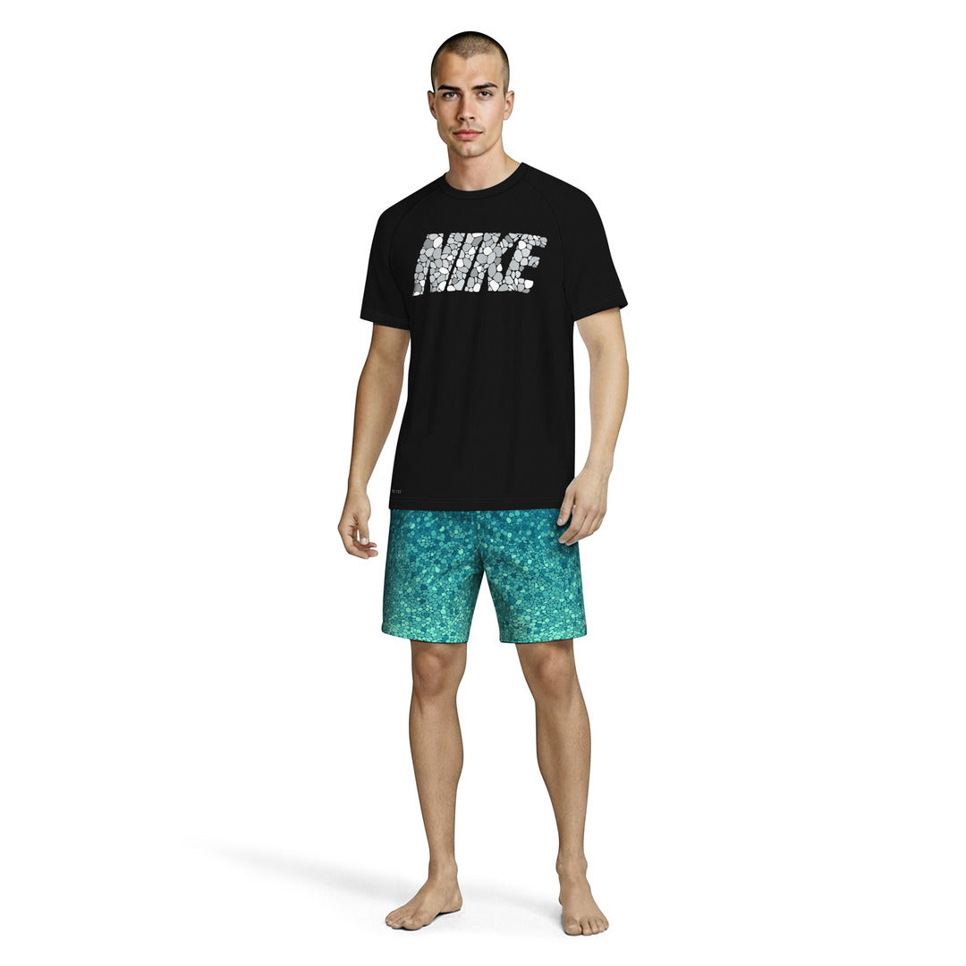 Nike Swim Men's Dri-FIT Short Sleeve Hydroguard Top (NESSG560) - Black