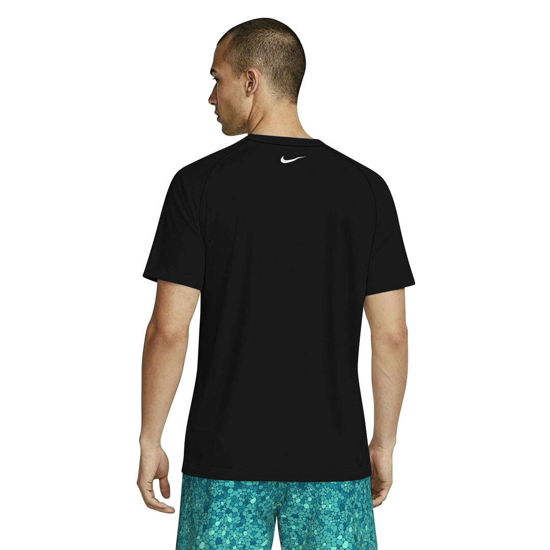 Nike Swim Men's Dri-FIT Short Sleeve Hydroguard Top (NESSG560) - Black