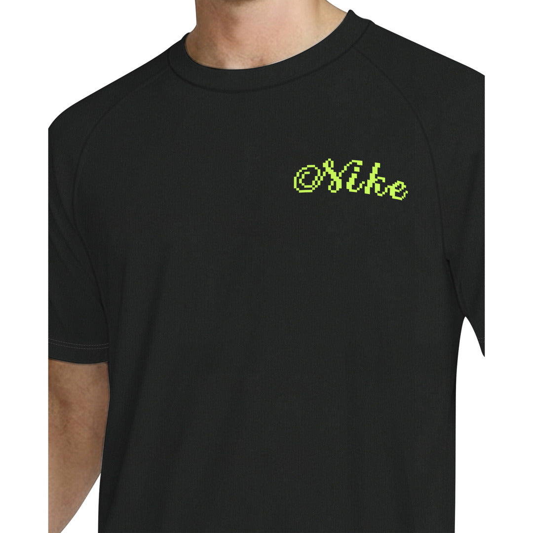 Nike Swim Men's Dri-FIT Short Sleeve Hydroguard Top (NESSG561) - Black