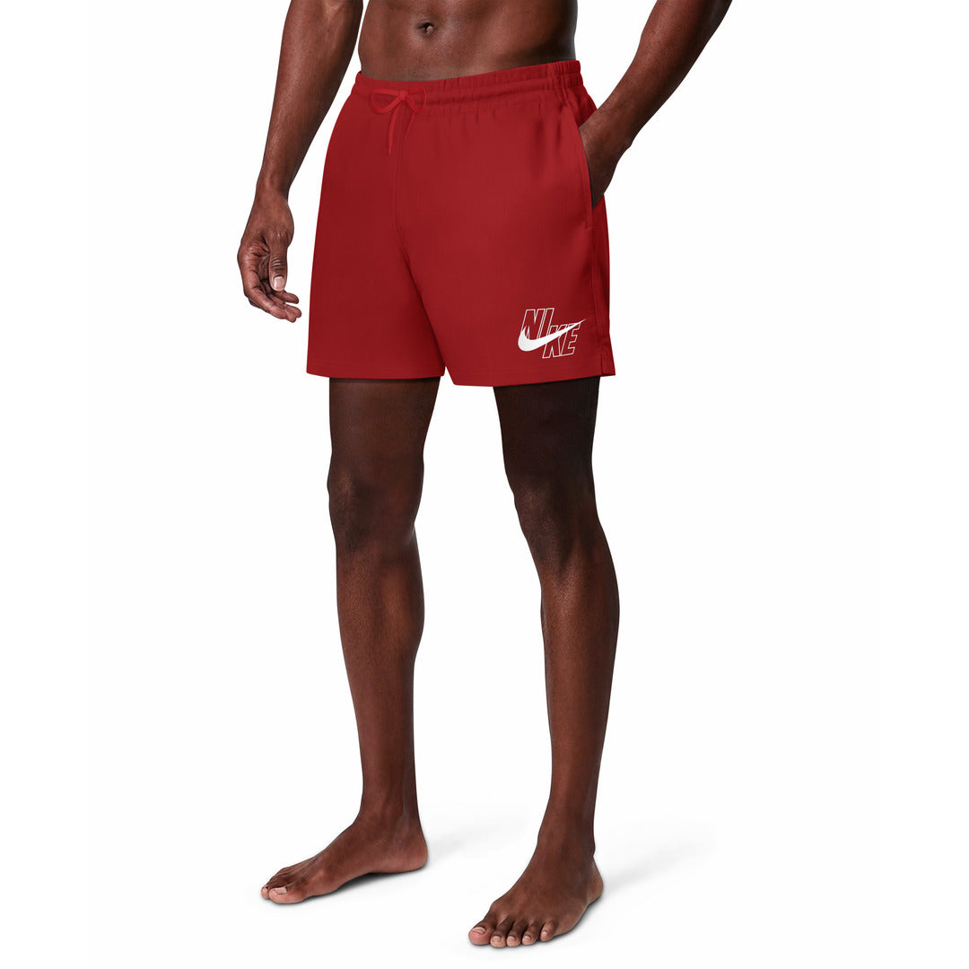 Nike Swim Men's Breaker 5" Volley Swim Shorts (NESSG574) - Red