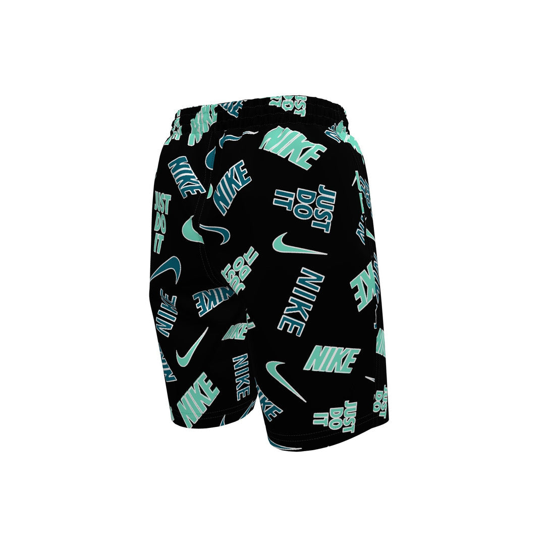 Nike Swim Boys' Breaker 7" Volley Swim Shorts (NESSG814) - Black