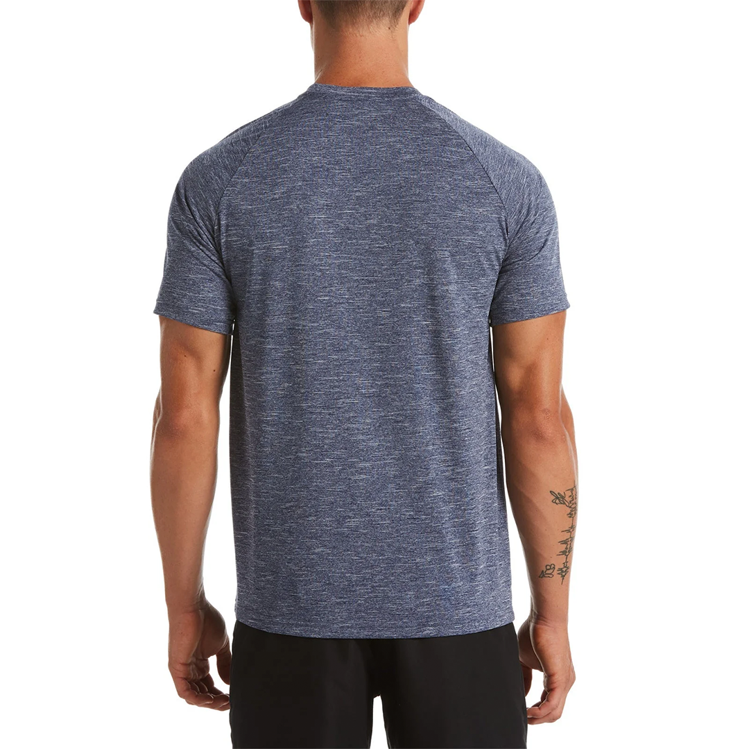 Nike Swim Men's Heather Short Sleeve Hydroguard Top