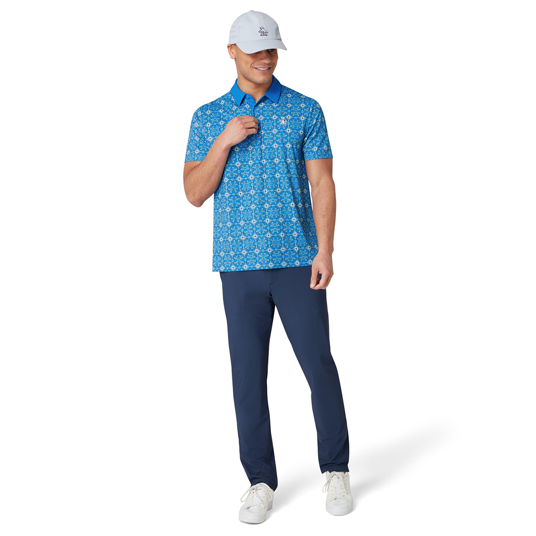 Original Penguin Pete’s Cocktail Windowpane Polo