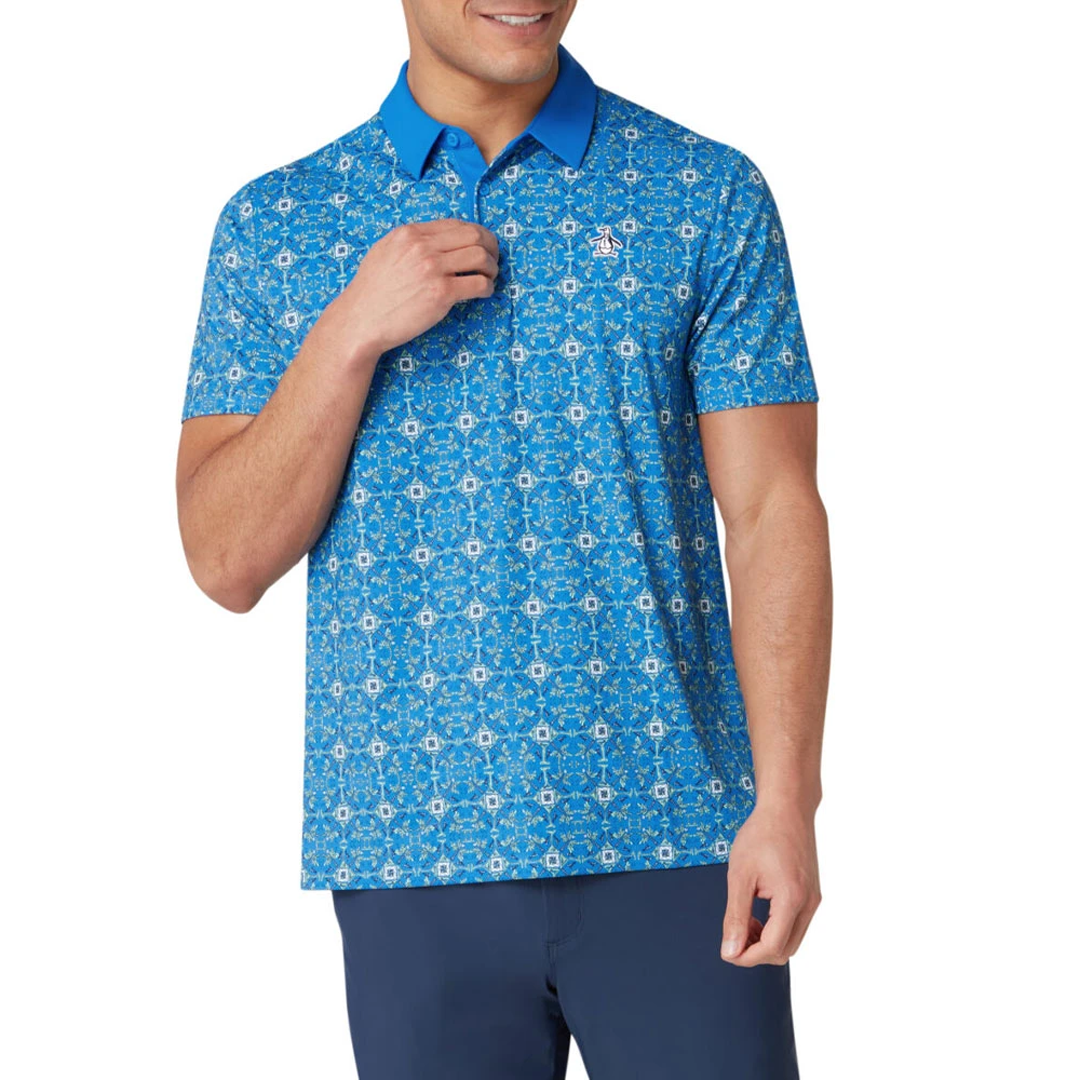 Original Penguin Pete's Cocktail Windowpane Polo