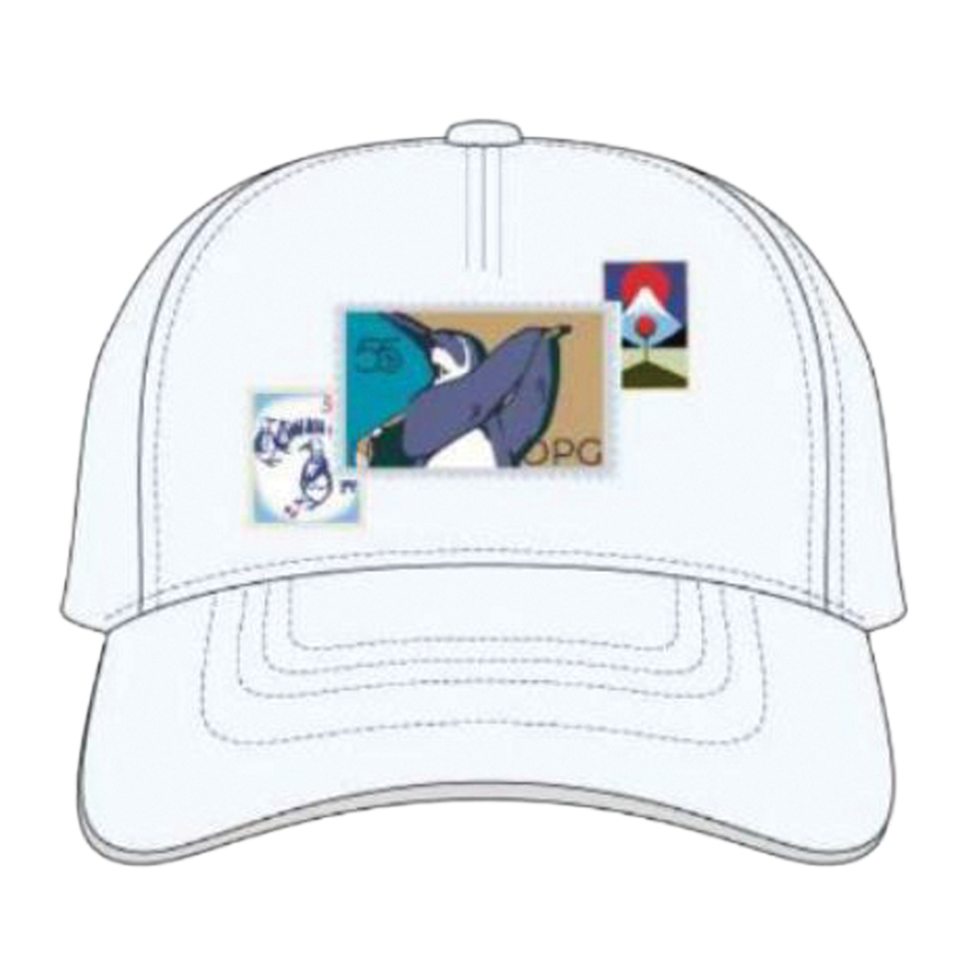 Original Penguin Cap Embellished Traveler Patch Bright White