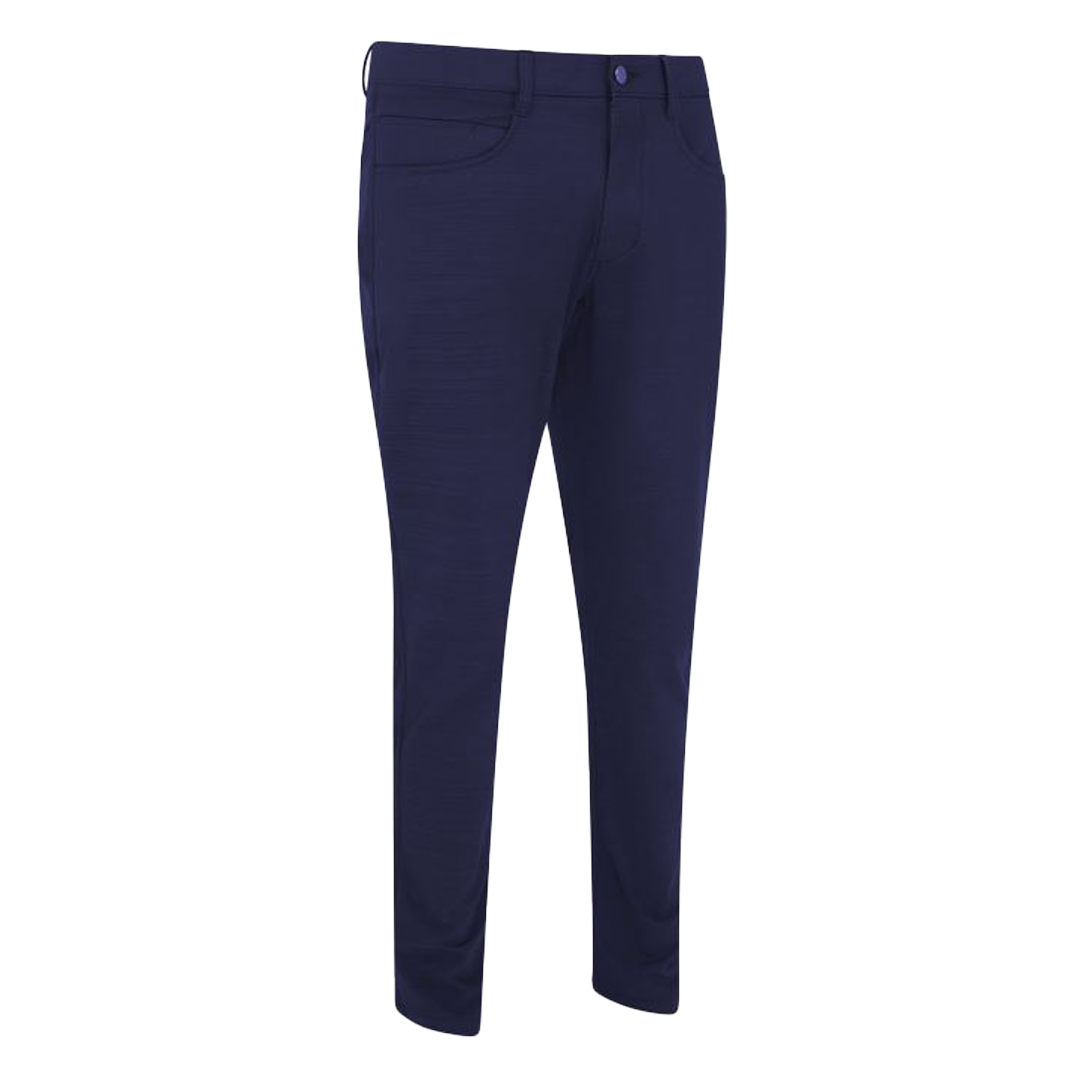 Navy blue pants on a white background