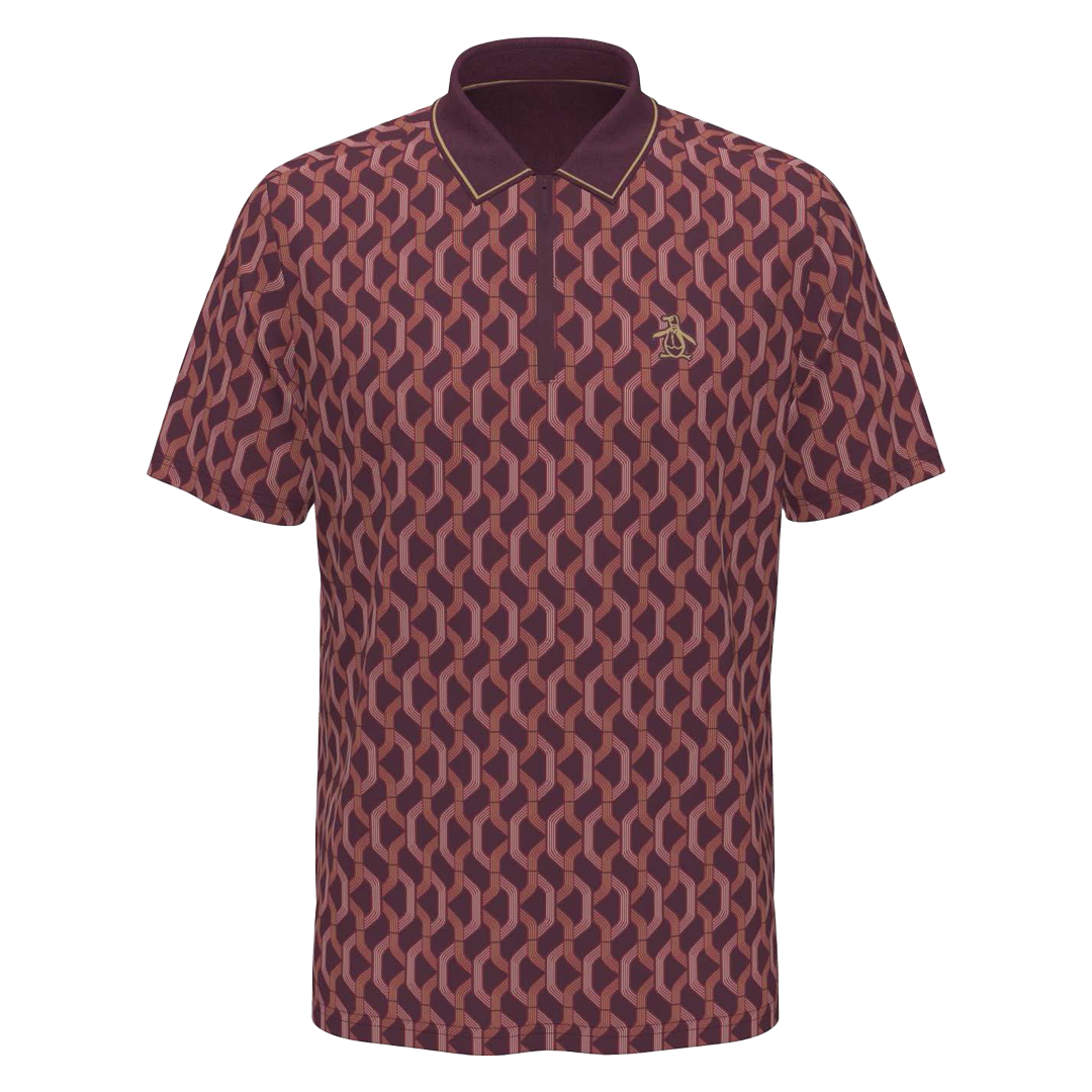 Original Penguin Polo All Over YD Jacquard Colour Block