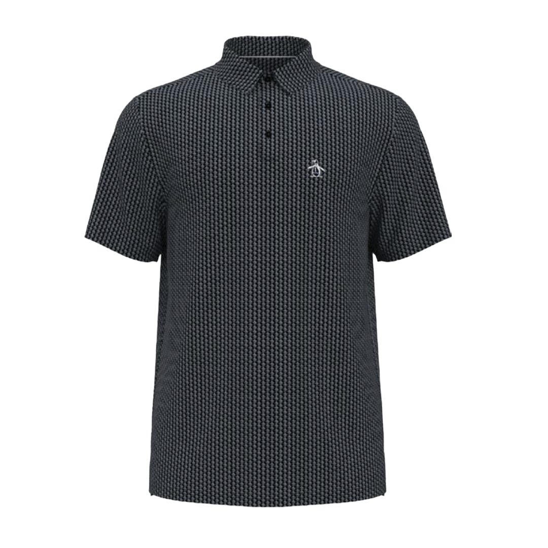 PE-OGKSC026-001 Original Penguin The All Over Pete Print Polo Caviar Main