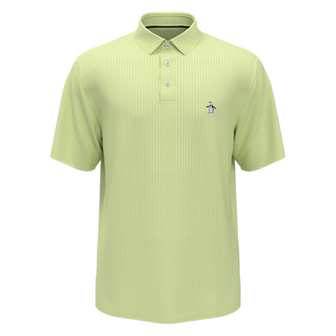 PE-OGKSC026-341 Original Penguin The All Over Pete Print Polo Shado Lime Main