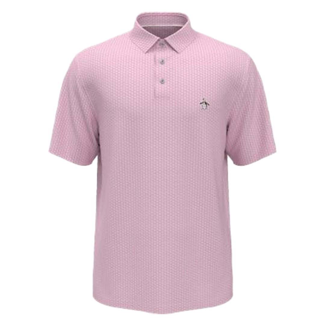 PE-OGKSC026-684 Original Penguin The All Over Pete Print Polo Gelato Pink Main