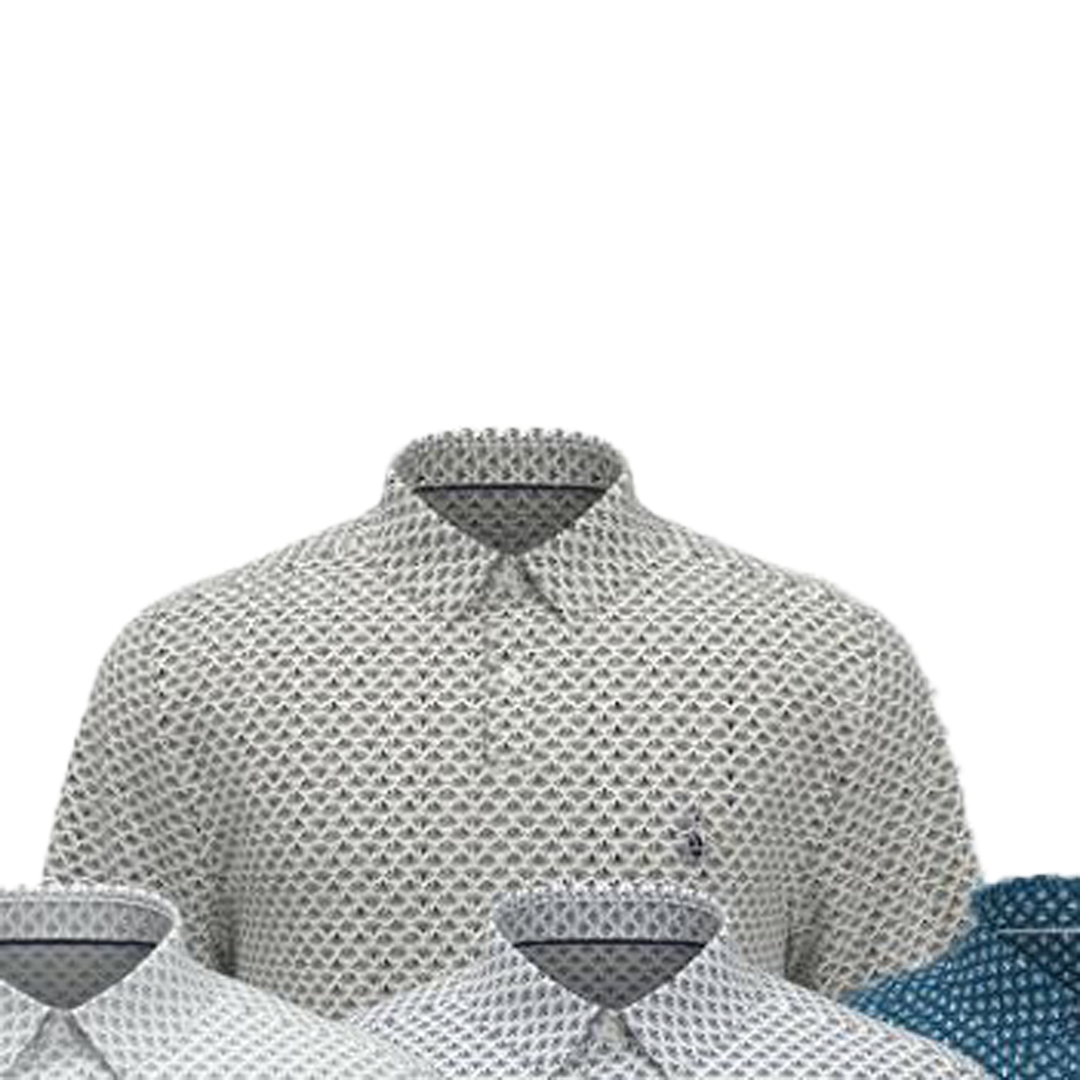 PE-OGKSC0E6-001 Original Penguin Retro Geo Print Polo Caviar Main