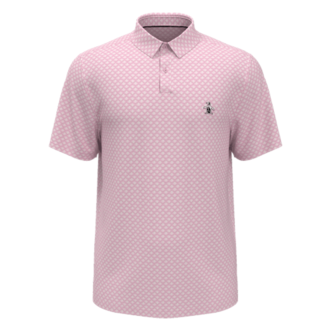 PE-OGKSC0E6-689 Original Penguin Retro Geo Print Polo Charm Pink Main