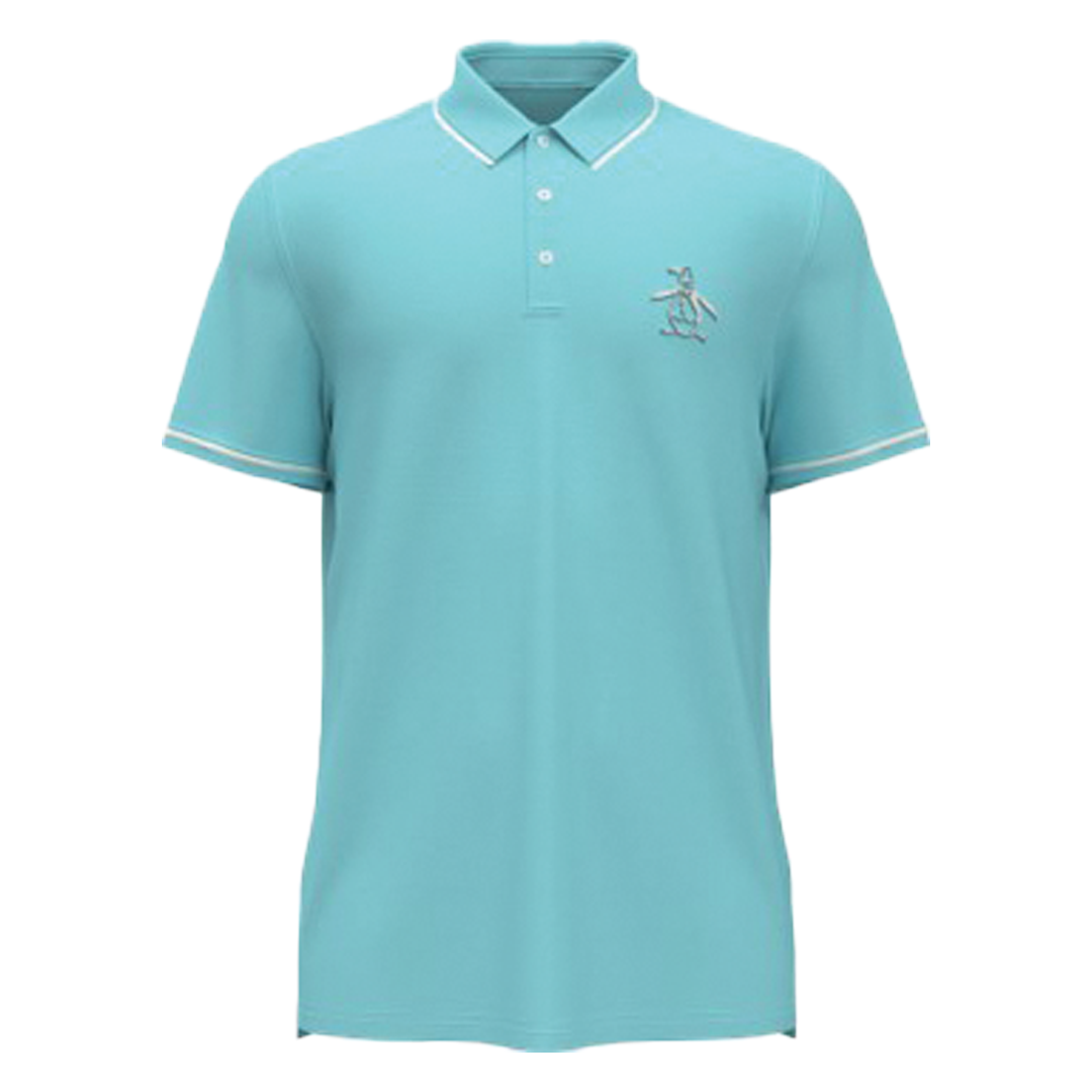 PE-OGKSD008-442 Original Penguin Heritage Polo Tanager Turquoise Main