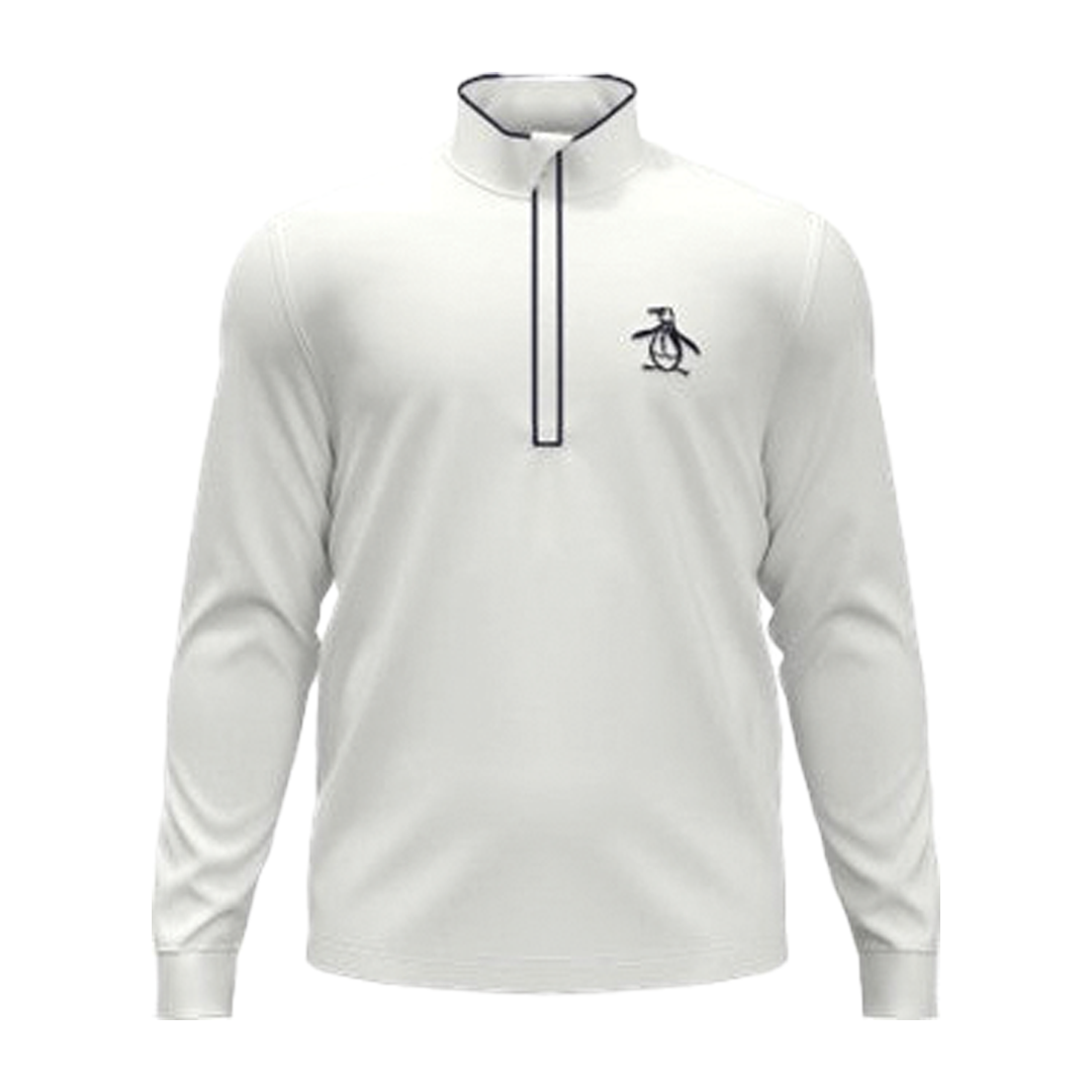 PE-OGKSE004-118 Original Penguin Performance Earl 14 Zip Outerwear Bright White Main