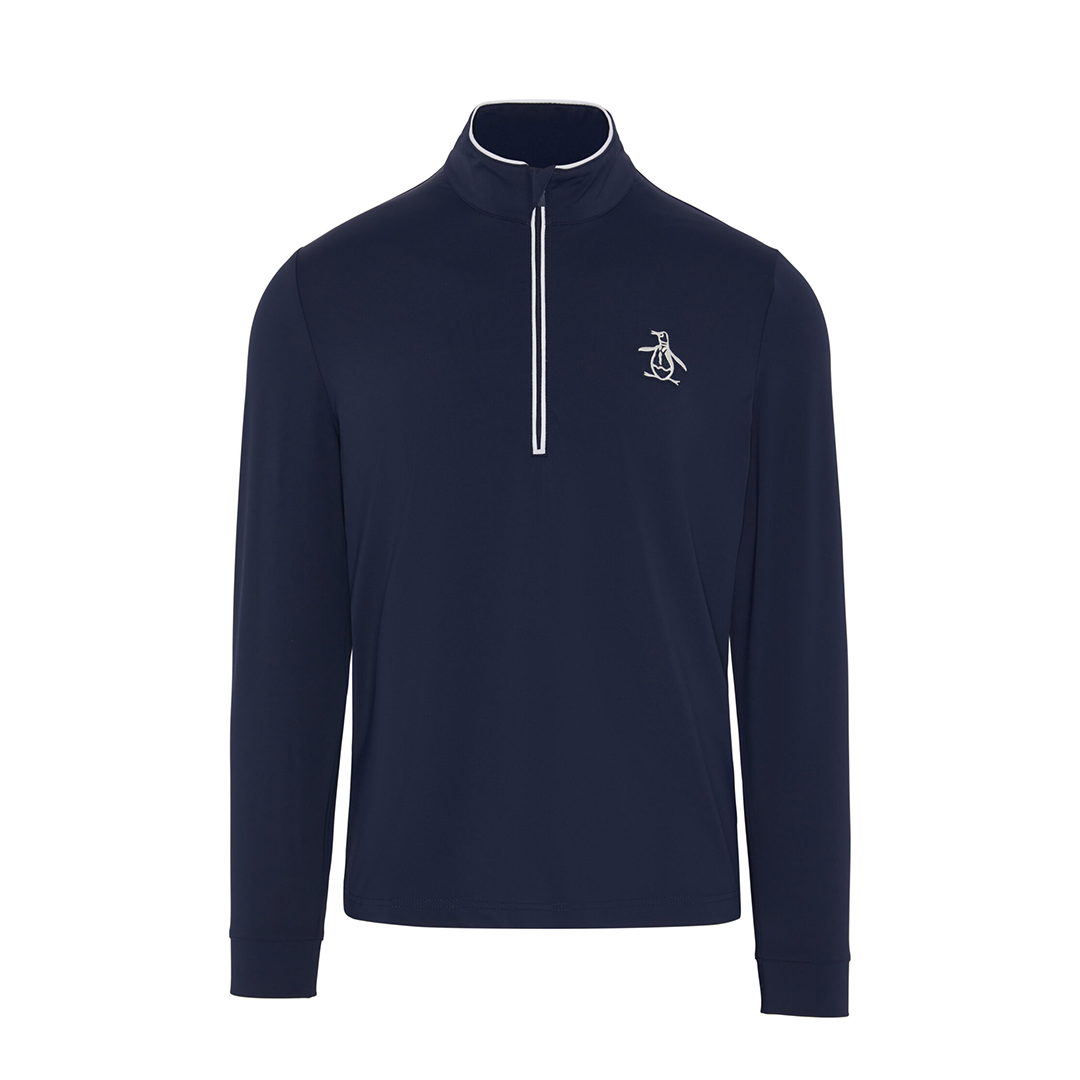 Original Penguin Performance Earl 1/4 Zip Outerwear - Black Iris