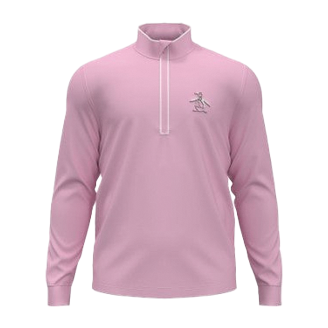 PE-OGKSE004-684 Original Penguin Performance Earl 14 Zip Outerwear Gelato Pink Main