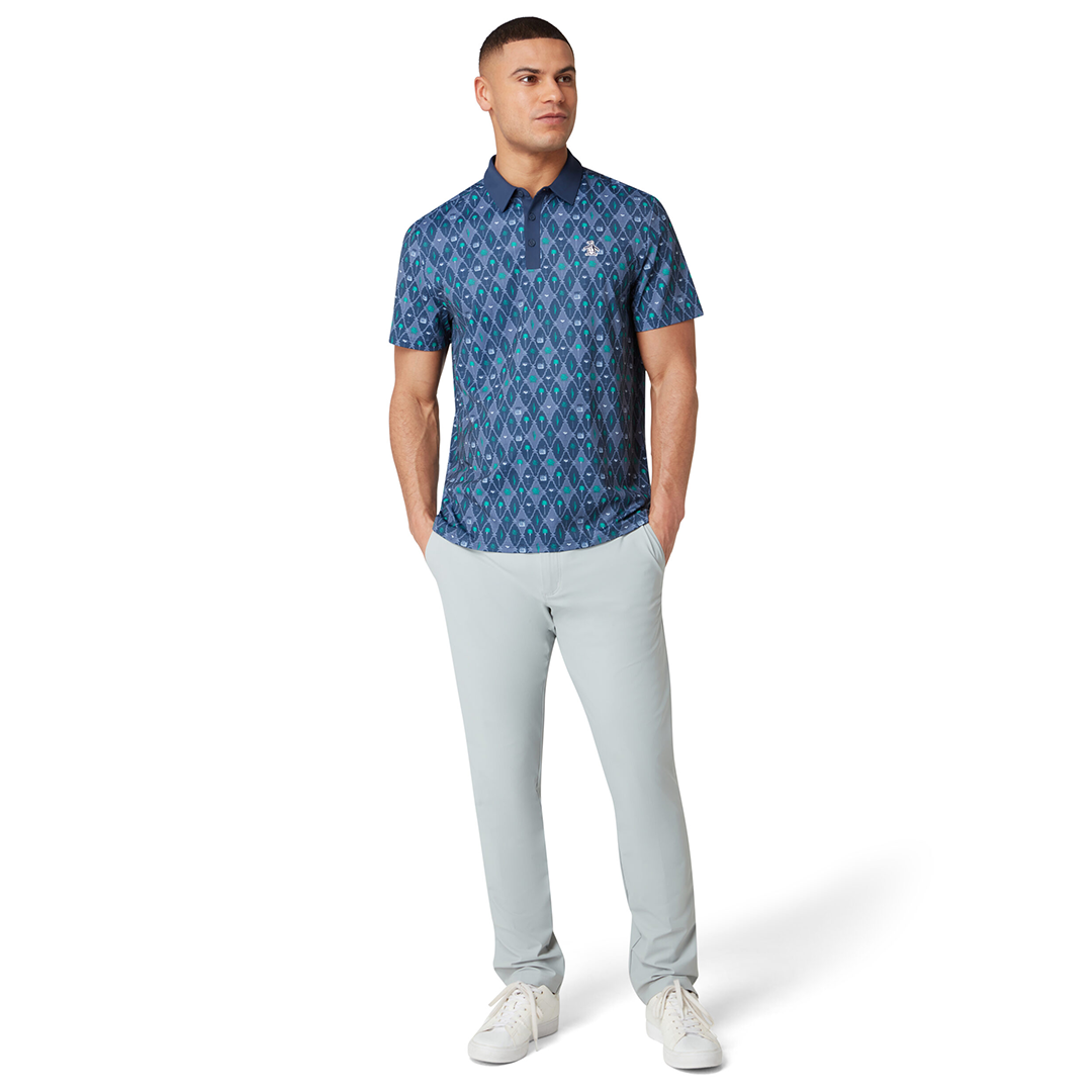 Original Penguin Lattice Cocktail Earl Polo - Black Iris