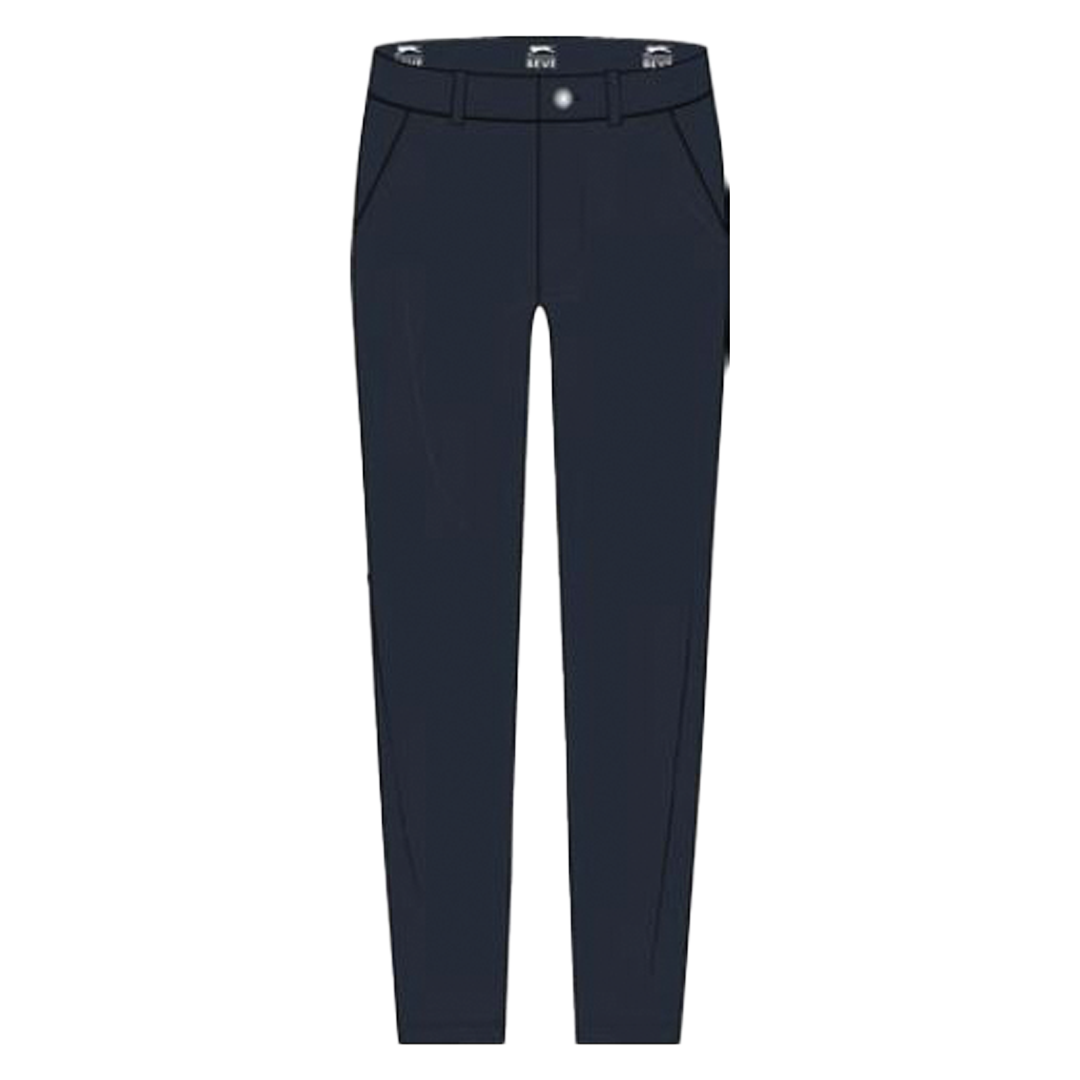 Navy blue pants on a white background
