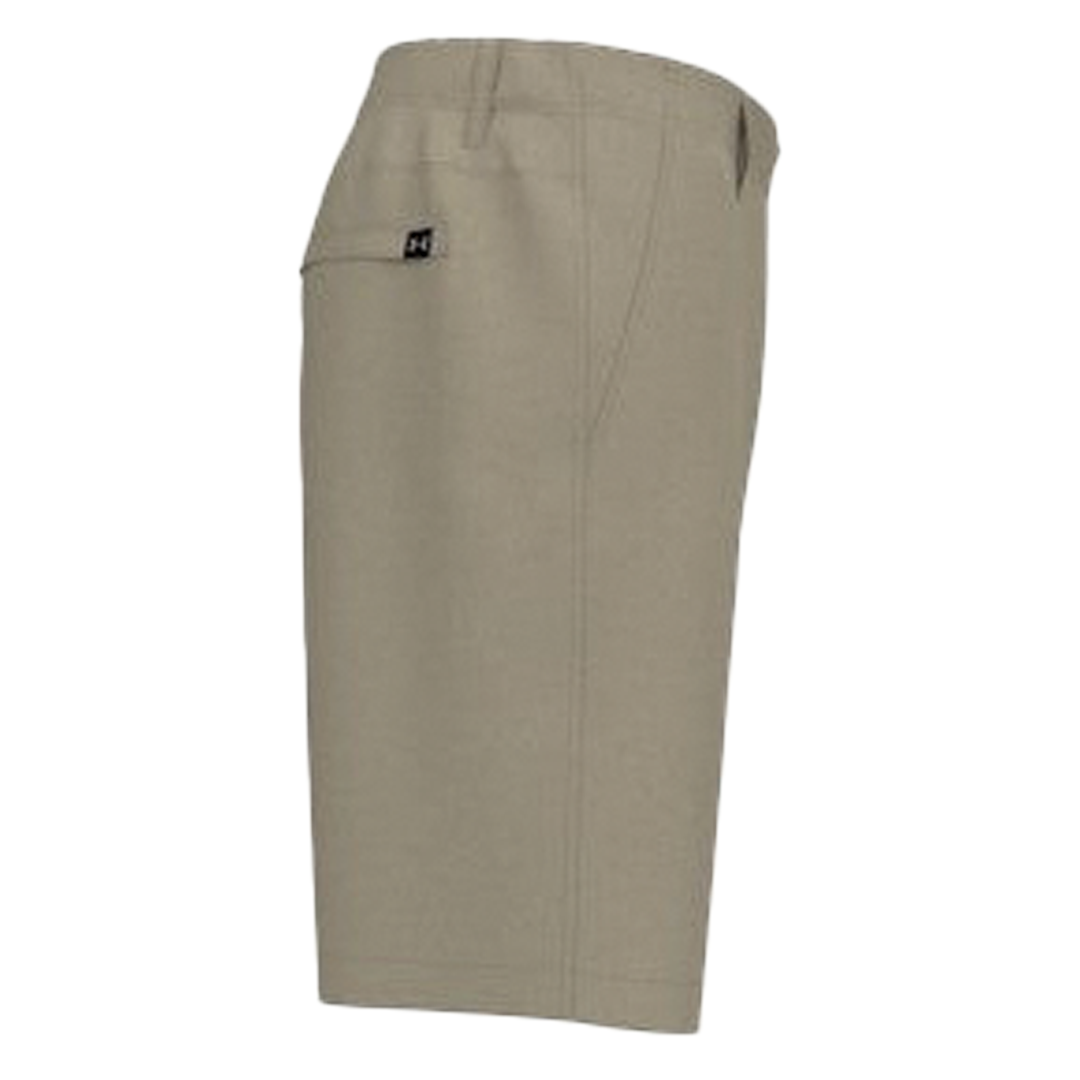 Beige shorts on a white background