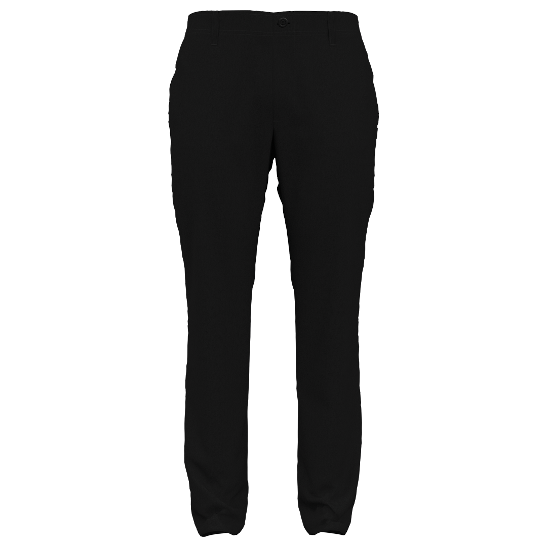 Black pants on a white background