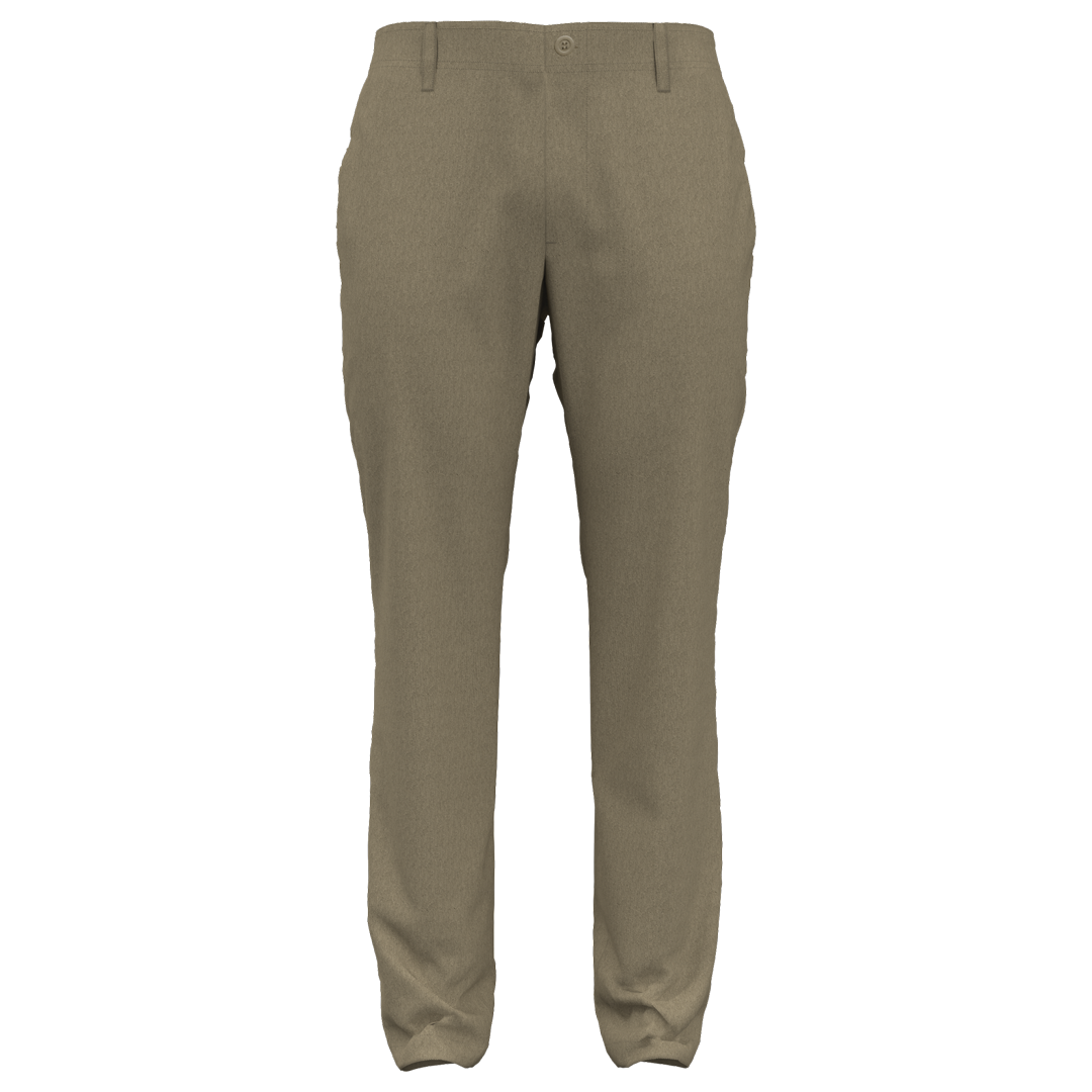 Khaki pants on a white background