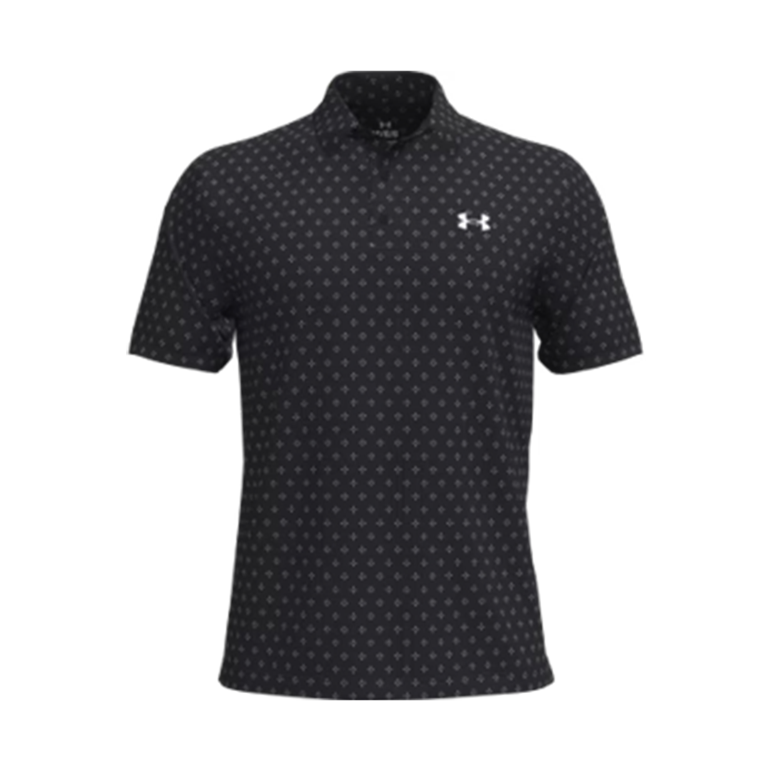 Under Armour Playoff 3.0 Printed Polo Black White