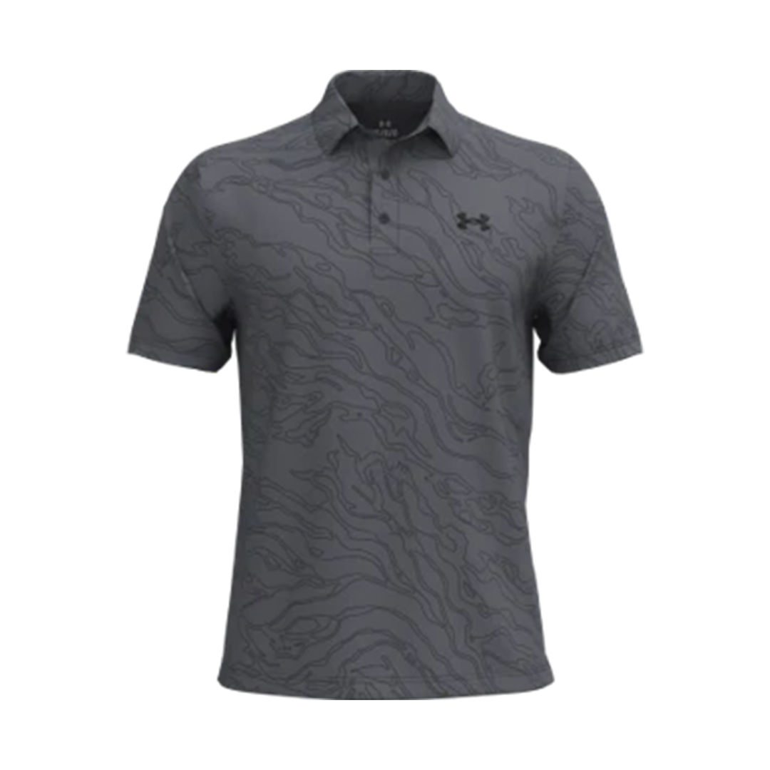 Under Armour Playoff 3.0 Printed Polo Castlerock Black