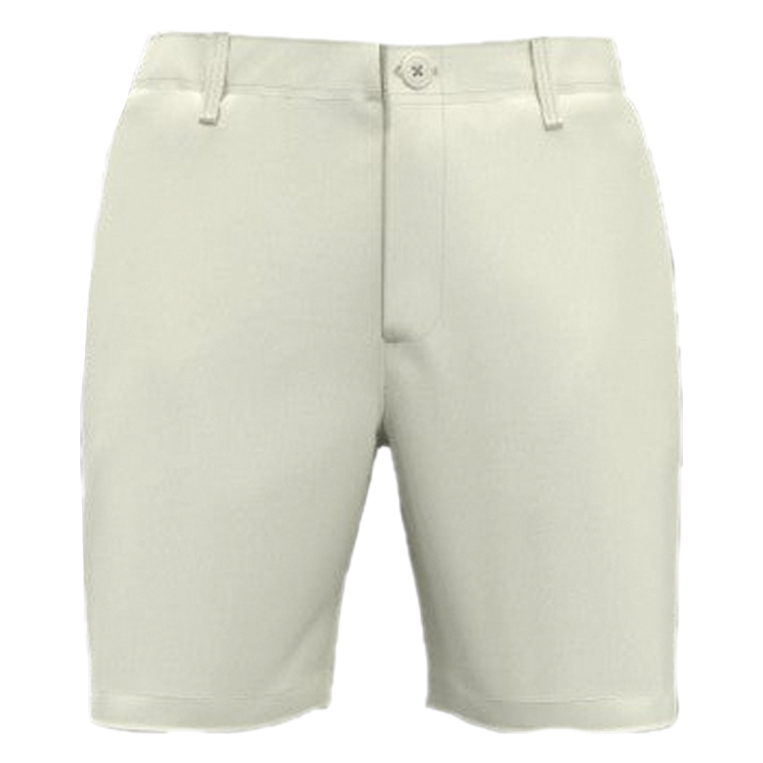Beige shorts on a white background