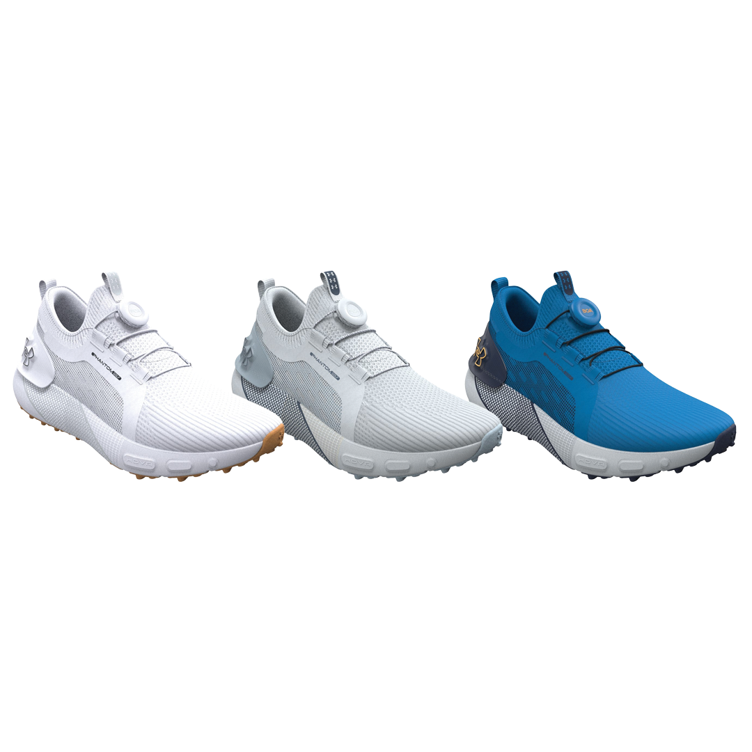 UA-3027380-401 Under Armour Phantom Golf BOA Shoe Photon BlueMidnight Navy Main Side2