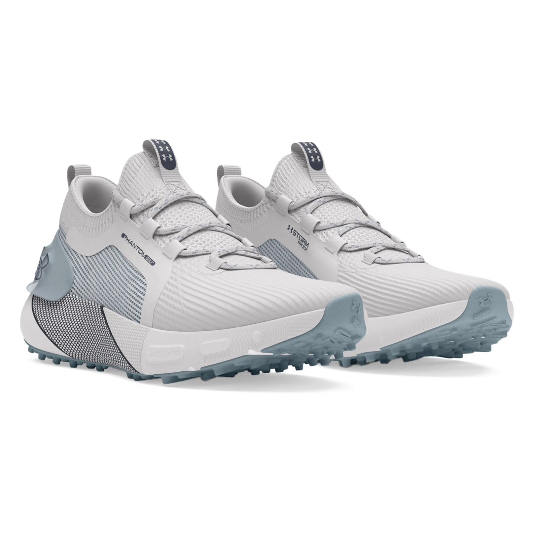 UA-3027485-101 Under Armour Phantom Golf Shoe Distant GreyHarbor Blue Side3