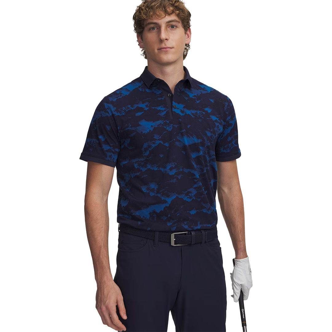 Under Armour Men's ArmourDry Printed Rib Polo