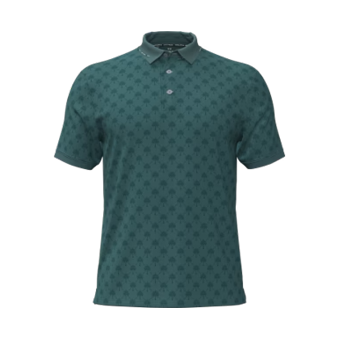 Under Armour Drive Printed Block Polo Rack Green