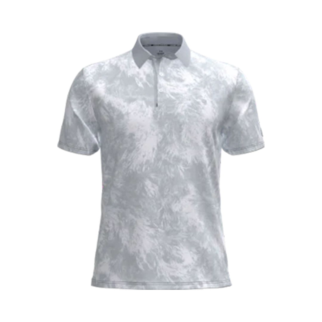Under Armour Drive Printed Polo Halo Grey White