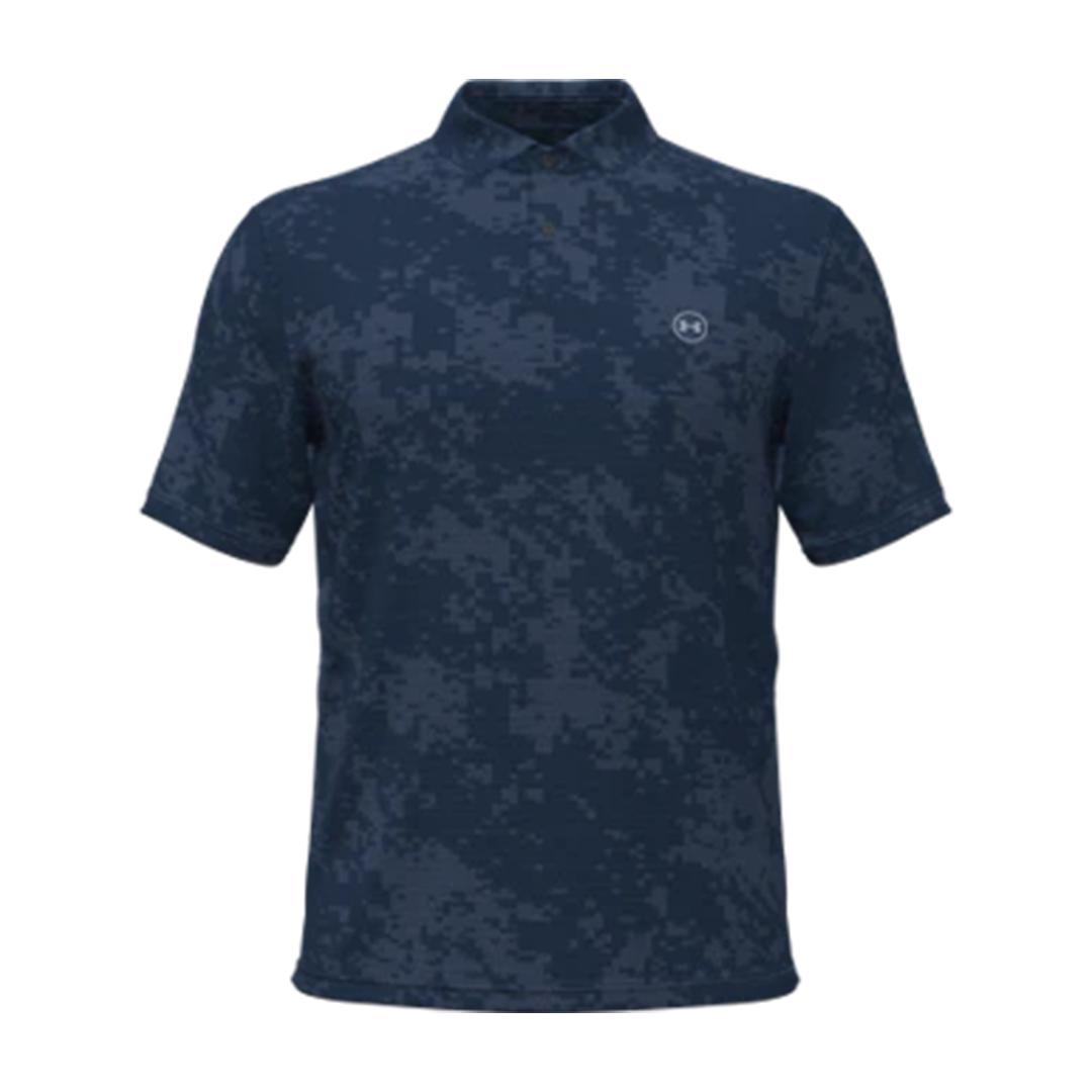 Under Armour Drive Chill Printed Polo Midnight Navy