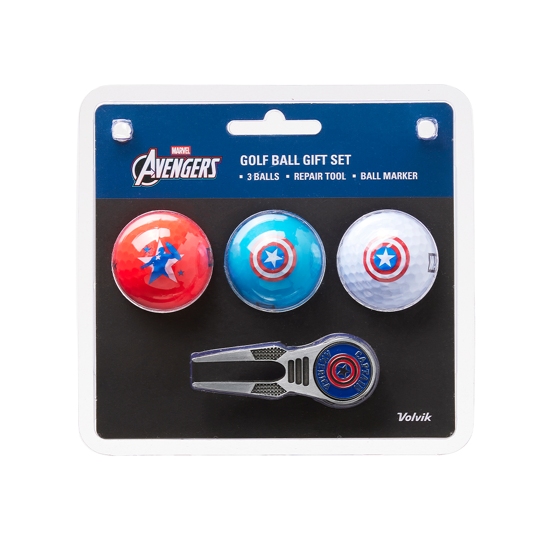 Volvik Marvel Novelty Captain America 3 Ball Gift Set
