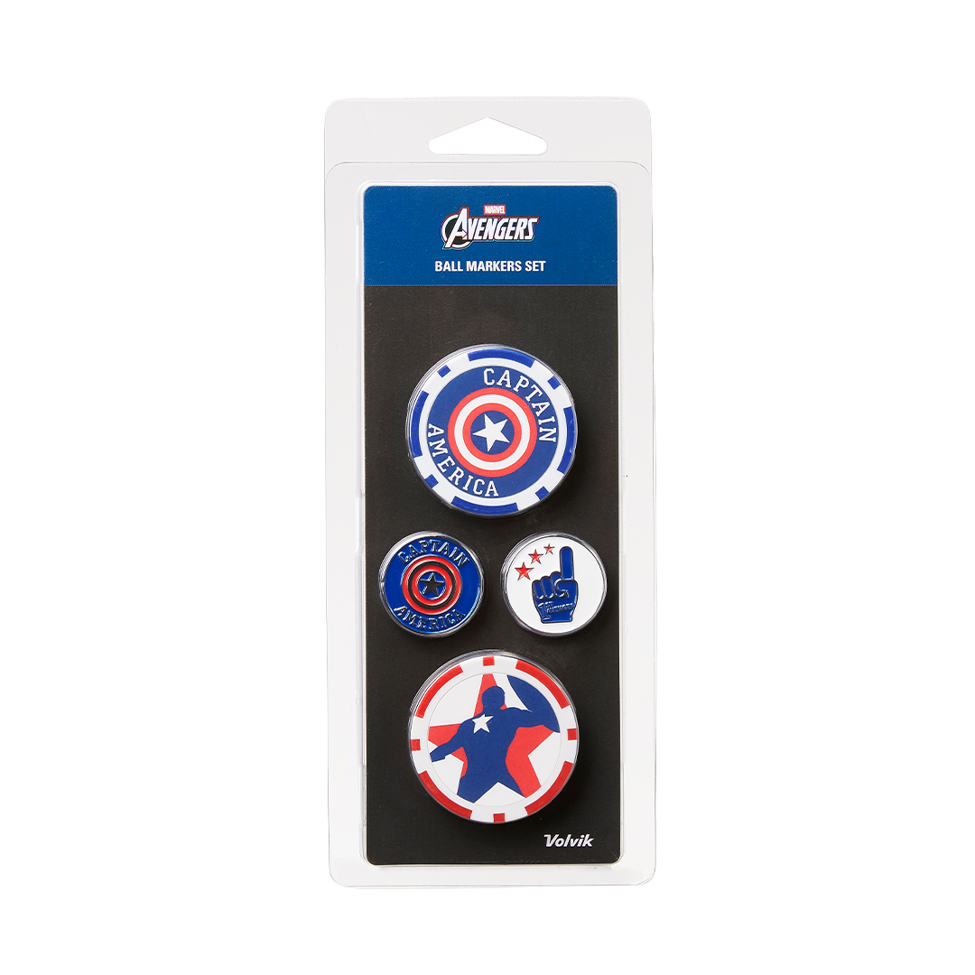 Volvik Marvel Novelty Captain America Ball Marker Set
