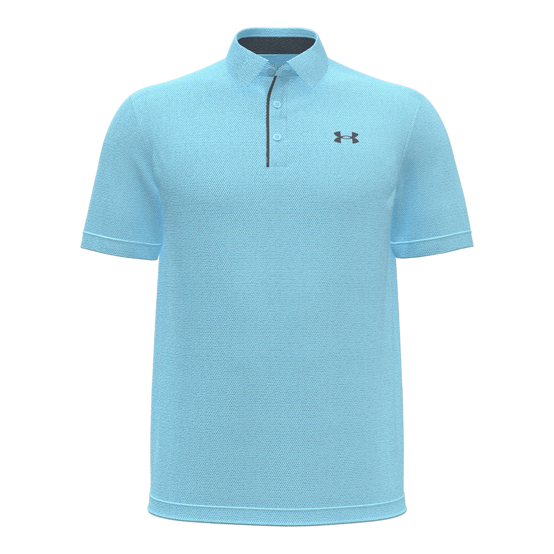 Under Armour Mens Tech Polo - Opal Blue (SH26-INDENT)
