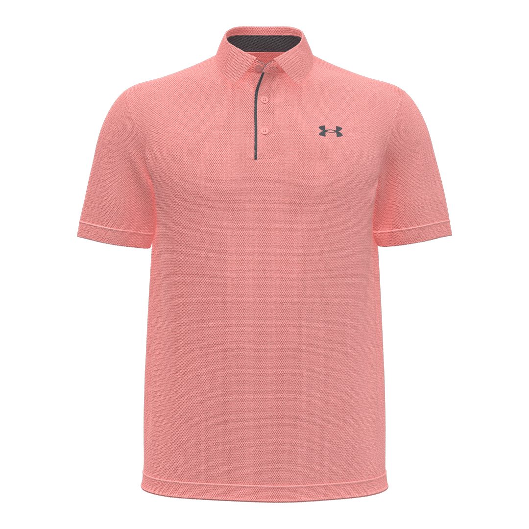 Under Armour Mens Tech Polo - Posh Pink (SH26-INDENT)