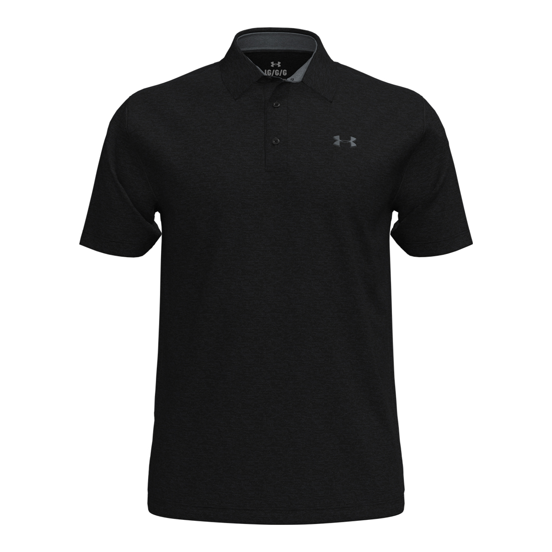 Under Armour Mens Playoff Heather Polo - Black (SH26-INDENT)