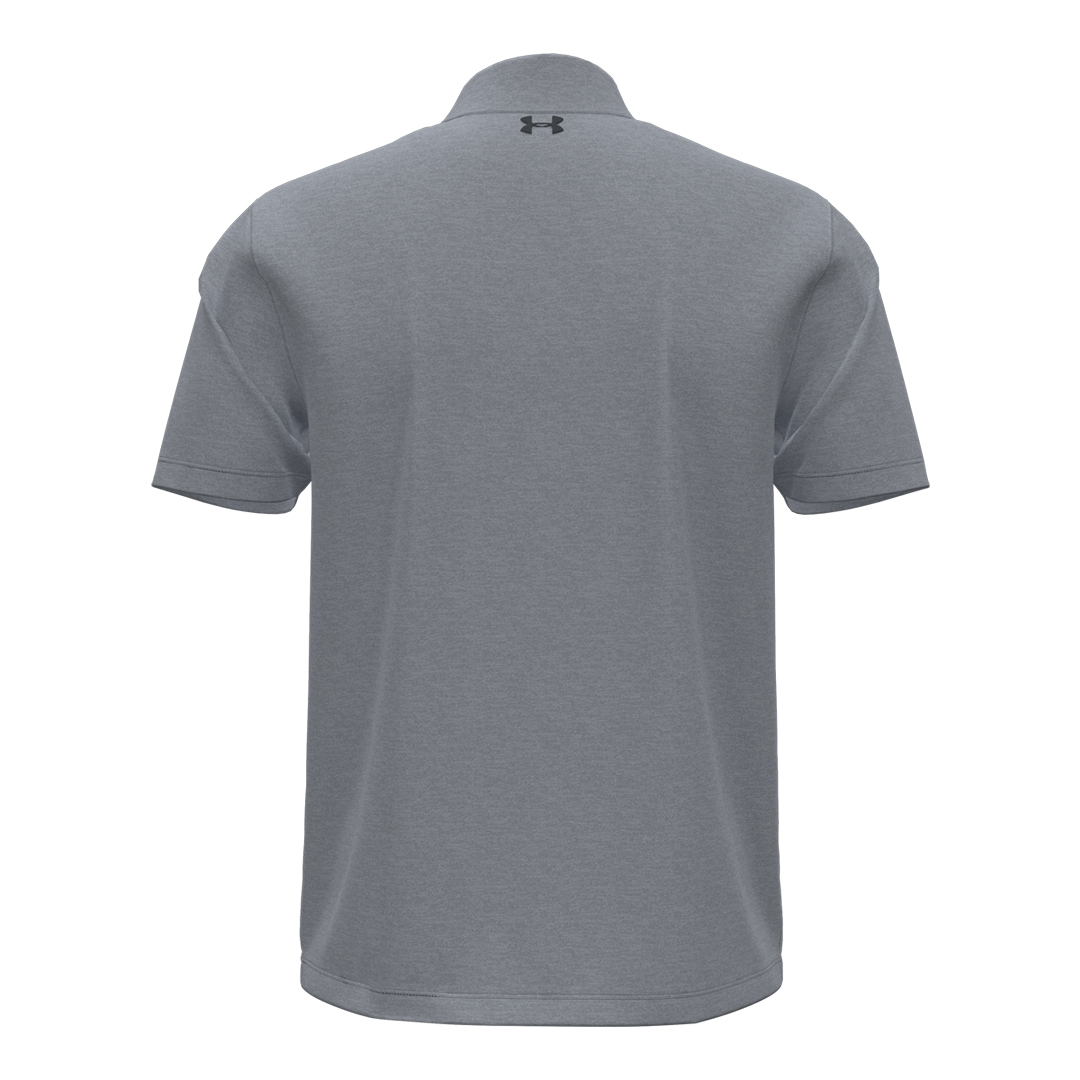 Under Armour Mens Playoff Heather Polo - Mod Grey/Pitch Grey