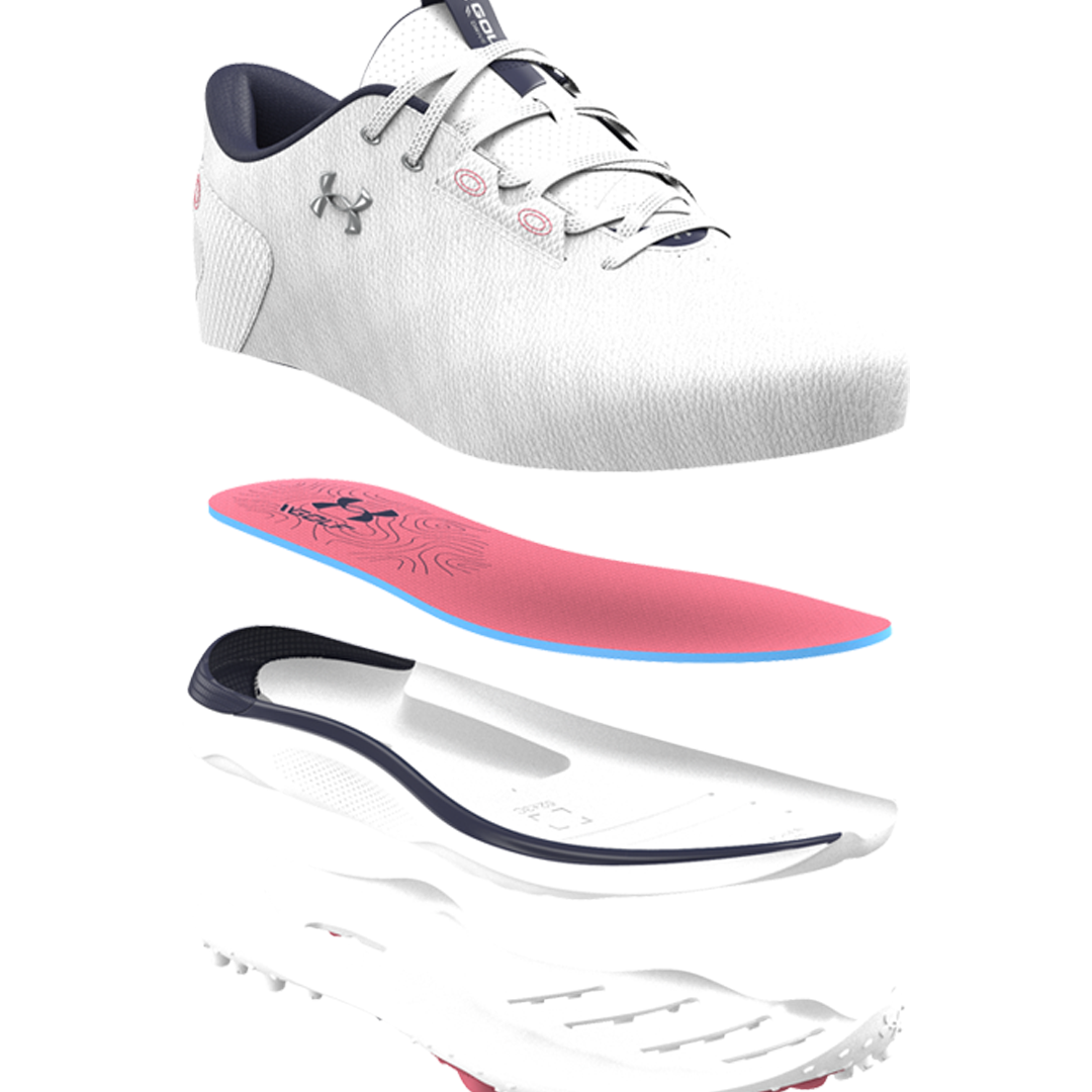 Under Armour Ladies Drive Fade 2 SL Footwear - White/Metallic Silver