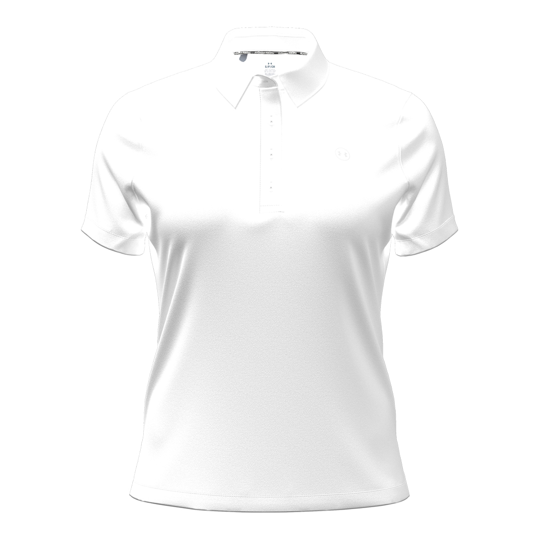 Under Armour Ladies ArmourDry SS Polo - White
