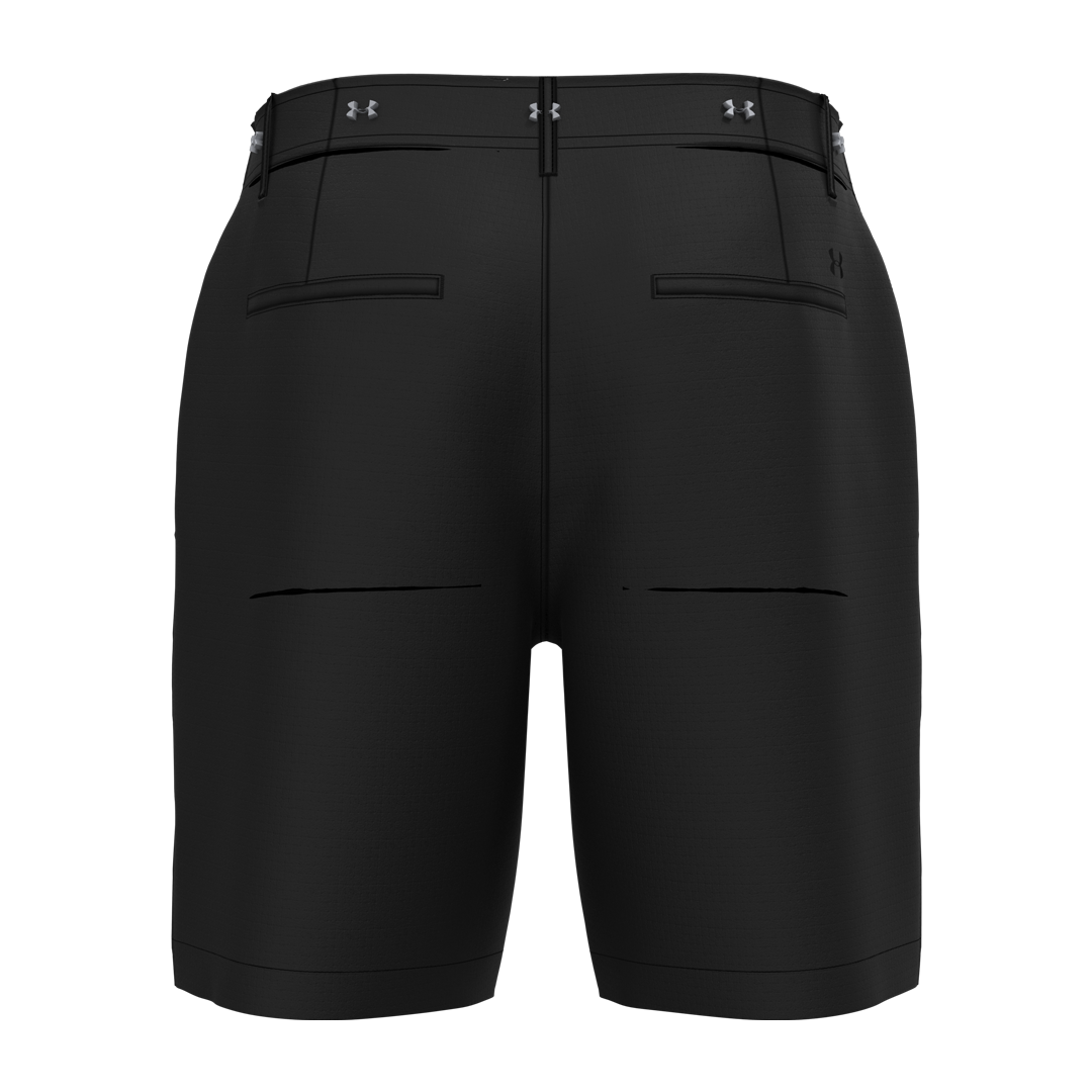 Under Armour Mens Golf 8&quot; Vented Short - Black (SH26-INDENT)